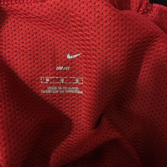 Nike Dri-fit Mens Activewear red and Black top M - Picture 5 of 7